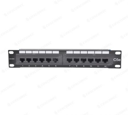 پنل پچ دیواری 12 پورت کات 5e - پنل پچ 12 پورت کات 5E به طور مؤثر پورت RJ45 را به شبکه متصل می‌کند.